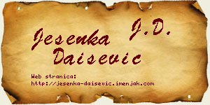 Jesenka Daišević vizit kartica